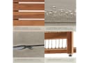 tectake Lounge-Set Eivissa 3-tlg. Polyrattan Akazienholz Bild 5