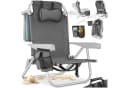 tectake Aluminium Strandstuhl klappbar mit Rucksackfunktion Bild 3