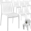 TECTAKE Gartenstuhl Alcudia 6-tlg. Beige Stapelbar Bild 1