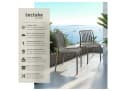 TECTAKE Gartenstuhl Alcudia 6er-Set Grau Stapelbar Wetterfest Bild 1