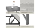 tectake Gartenlounge-Set Aluminium 3-tlg. Grau mit verstellbarer Lehne Bild 5