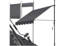 TECTAKE Klemm-Senkrechtmarkise Schwarz/Grau UV-beständig Wasserabweisend Bild 2