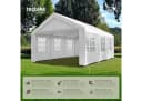 tectake Pavillon Jasko 6x4m mit 4 Seitenteilen Weiß Bild 1