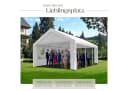 tectake Pavillon Jasko 6x4m mit 4 Seitenteilen Weiß Bild 3