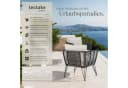 TECTAKE Garten-Loungesessel Sundo 2-tlg. Rope-Design Grau Bild 1