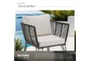 TECTAKE Garten-Loungesessel Sundo 2-tlg. Rope-Design Grau Bild 4