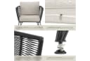 TECTAKE Garten-Loungesessel Sundo 2-tlg. Rope-Design Grau Bild 5