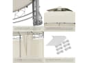 tectake Pavillon Gartenpavillon 6 Seitenteile Bild 5
