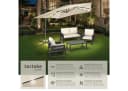TECTAKE Ampelschirm Sunna Beige mit Solar-LED & Winddach Bild 1