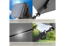 tectake Ampelschirm Sunna 250x250 cm Hellgrau mit LED Solar-Beleuchtung Bild 4