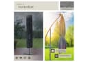 tectake Ampelschirm Sunna 250x250 cm Hellgrau mit LED Solar-Beleuchtung Bild 5