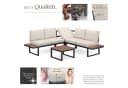 TECTAKE Gartenlounge-Set Aluminium 5-tlg. Eliar Bild 3