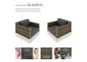 TECTAKE Loungeset Villanova 2 Sessel Aluminium Rattan grau Bild 3