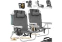 tectake Aluminium Strandstuhl klappbar mit Rucksackfunktion Bild 3