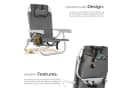 tectake Aluminium Strandstuhl klappbar mit Rucksackfunktion Bild 4