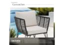TECTAKE Garten-Loungesessel Sundo 4-tlg. Rope-Design Grau Bild 5