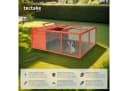 tectake Kleintierstall Hasenstall Murphy faltbar mit Dachöffnung 150x103x53cm Bild 1