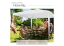 tectake Pavillon Partyzelt Barinas 3x3m Wasserdicht mit Seitenteilen Bild 3