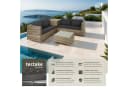 tectake Loungeset Rattan Lounge 5-tlg. Robustes Gestell Bild 1