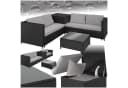 tectake Loungeset Rattan Sitzgruppe 5-tlg. Schwarz/Grau Bild 2