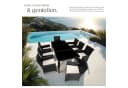 tectake Gartenlounge Set 9-tlg. Schwarz Aluminium Polyrattan mit Glas Bild 4