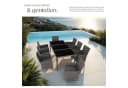 tectake Gartenlounge Menorca 9-tlg. Grau Aluminium Polyrattan mit Glas Bild 4