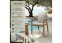 TECTAKE Gartenstuhl Manacor Akazienholz Grau/Beige wetterfest Bild 1