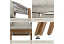 TECTAKE Gartenstuhl Manacor Akazienholz Grau/Beige wetterfest Bild 5