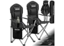 tectake Campingstuhl Gepolstert Schwarz 2er Set Faltbar Bild 2