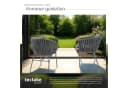 tectake Gartenstuhl Stuhlset 6 St. Pulverbeschichteter Stahl Bild 4