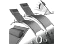 tectake Gartenliege Aluminium Sonnenliege Grau 180x59x50cm Bild 2
