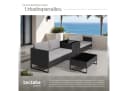 tectake Rattan Sitzgruppe 4 Personen Set, Stabiles Stahlgestell Bild 4
