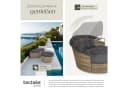 tectake Loungeset Rattan Sonneninsel Santorin UV-beständig Bild 4
