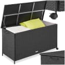 tectake Auflagenbox 253 L mit Aluminiumgestell und Rattangeflecht Bild 1