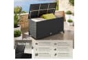 tectake Auflagenbox 253 L mit Aluminiumgestell und Rattangeflecht Bild 2
