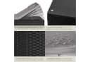 tectake Gartenliege Rattan-Doppelliege mit Tisch Schwarz Bild 5