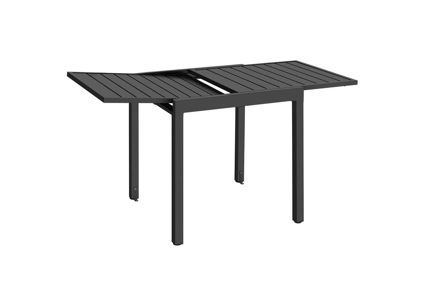 TECTAKE Aluminium-Gartentisch Campos Ausziehbar Für 4-6 Personen