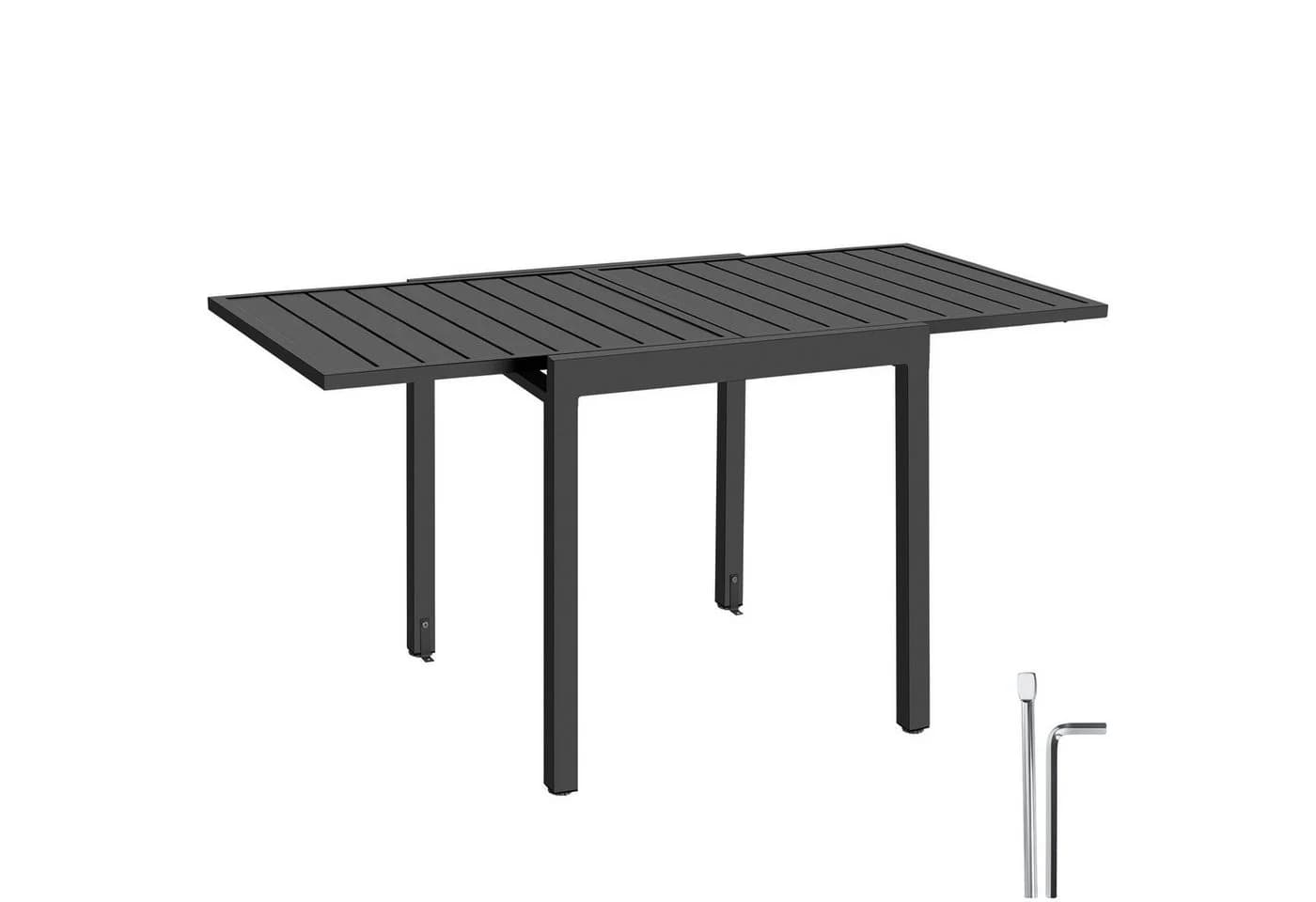 TECTAKE Aluminium-Gartentisch Campos Ausziehbar Für 4-6 Personen - Bild 2