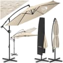 tectake Ampelschirm 3x3m 360° drehbar Kurbelmechanismus Bild 1
