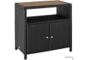 TECTAKE Gartenschrank Monscia mit WPC-Lamellen und Polyrattan Schwarz Bild 2