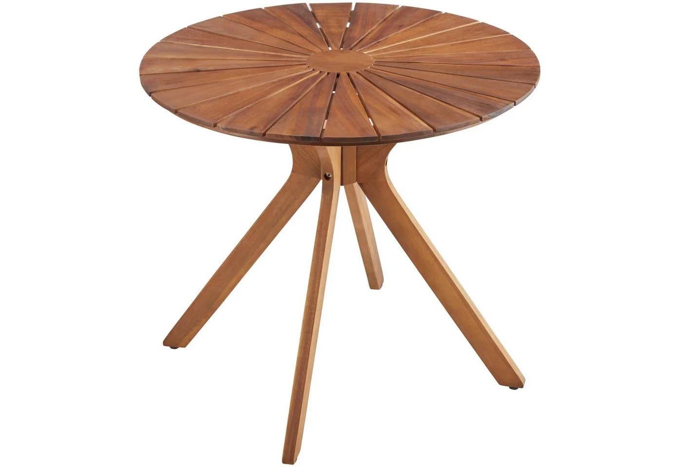 TECTAKE Gartentisch Pollensa rund aus massivem Akazienholz braun - Bild 4