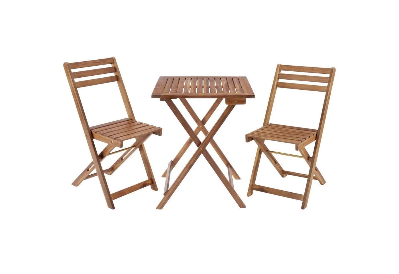 TECTAKE Bistroset Sóller 3-tlg. Klappbar Akazienholz Braun
