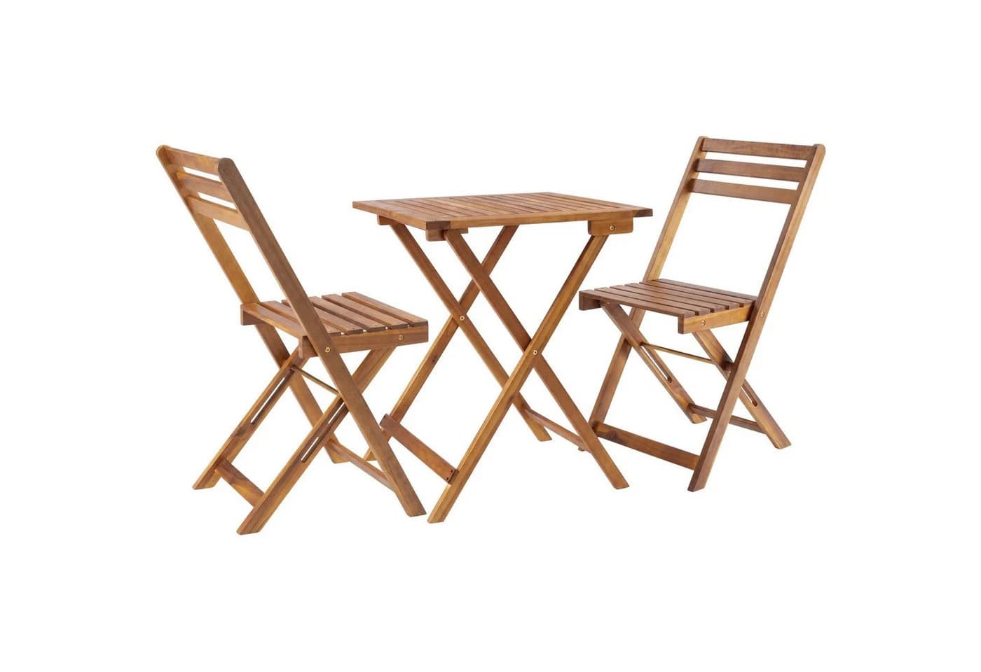 TECTAKE Bistroset Sóller 3-tlg. Klappbar Akazienholz Braun - Bild 2