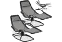 tectake Gartenliege Sonnenliege Toulon Ergonomisch mit sanfter Schwingfunktion 2er Set Bild 3