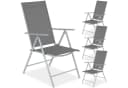 tectake Gartenstuhl Marcellino Klappbar Silber Bild 2