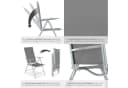 tectake Gartenstuhl Marcellino Klappbar Silber Bild 5