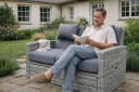 Green Spirit Multifunktions-Gartensofa „Sunny“ grau Polyrattan Bild 1