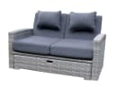 Green Spirit Multifunktions-Gartensofa „Sunny“ grau Polyrattan Bild 3