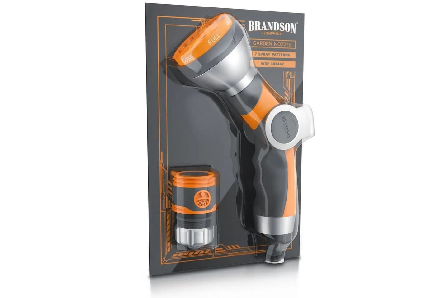 Brandson Multifunktionsbrause 7 Sprühprofile mit Schnellkupplung - Bild 5