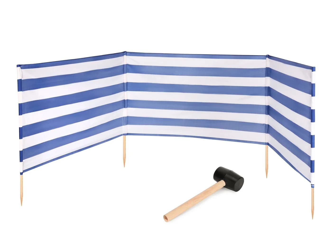 Garronda Windschutz Strand Sichtschutz 4m bunt mit Gummihammer - Bild 2